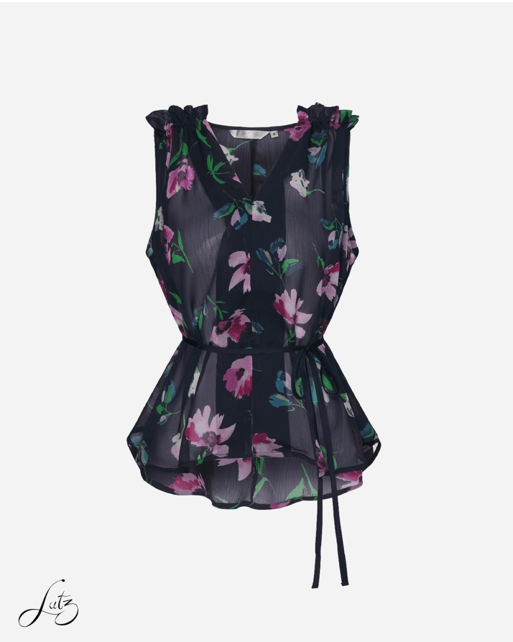 Áo Kiểu Nữ Sát Nách Họa Tiết Hoa